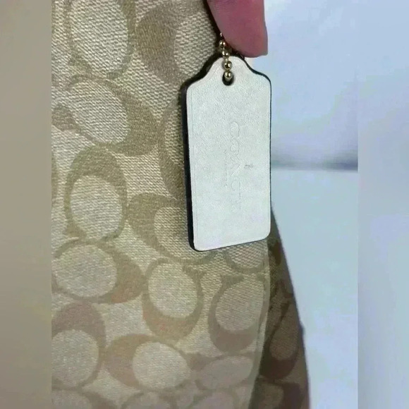 Coach Hallie Shoulder Bag In Signature Canvas - Picture 11 of 13